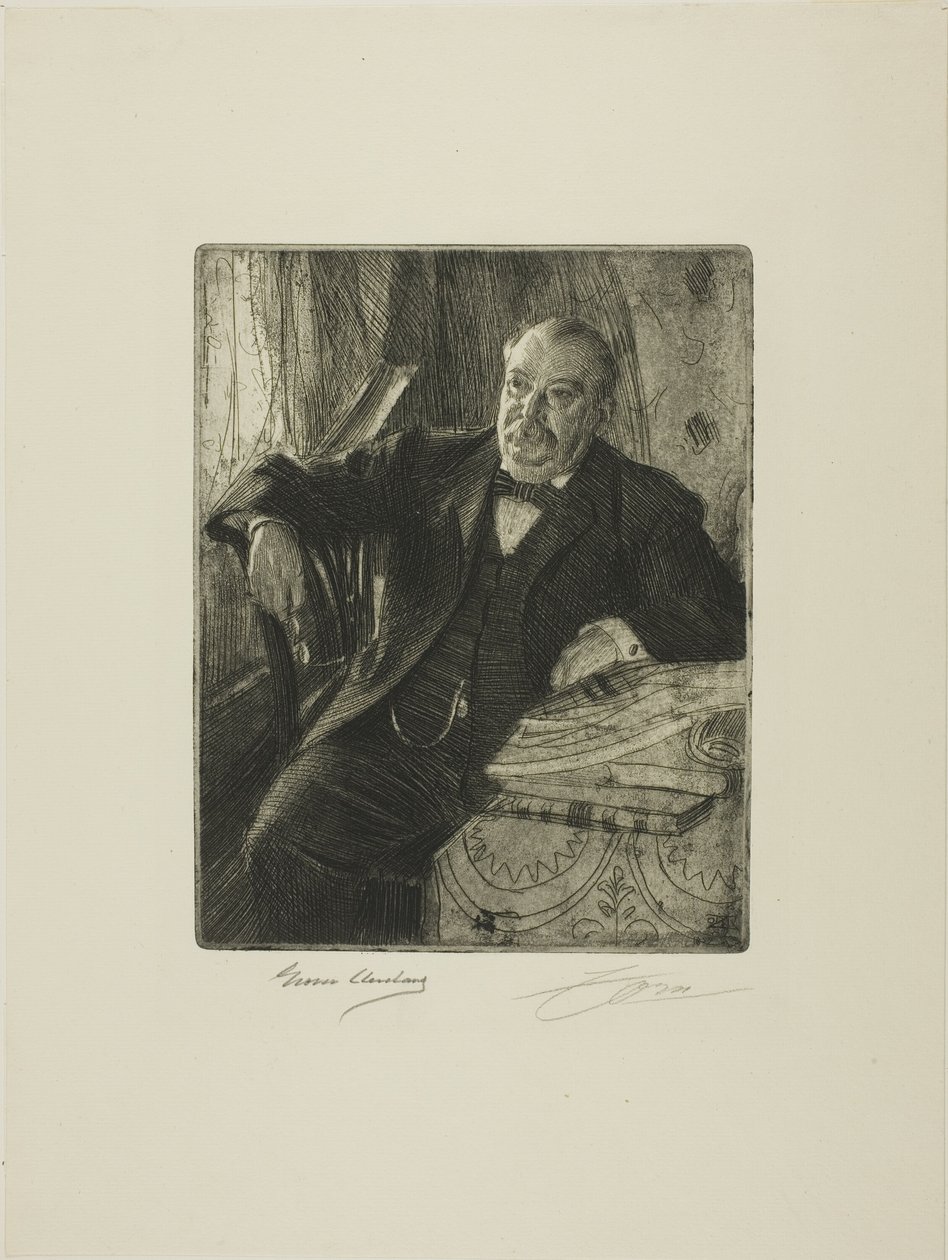 Grover Cleveland I av Anders Leonard Zorn
