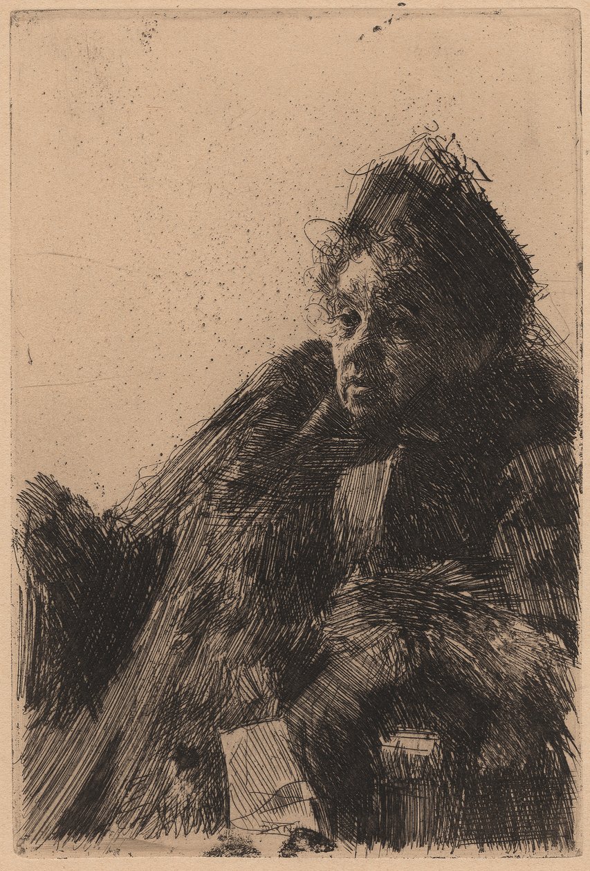Madame Simon av Anders Zorn