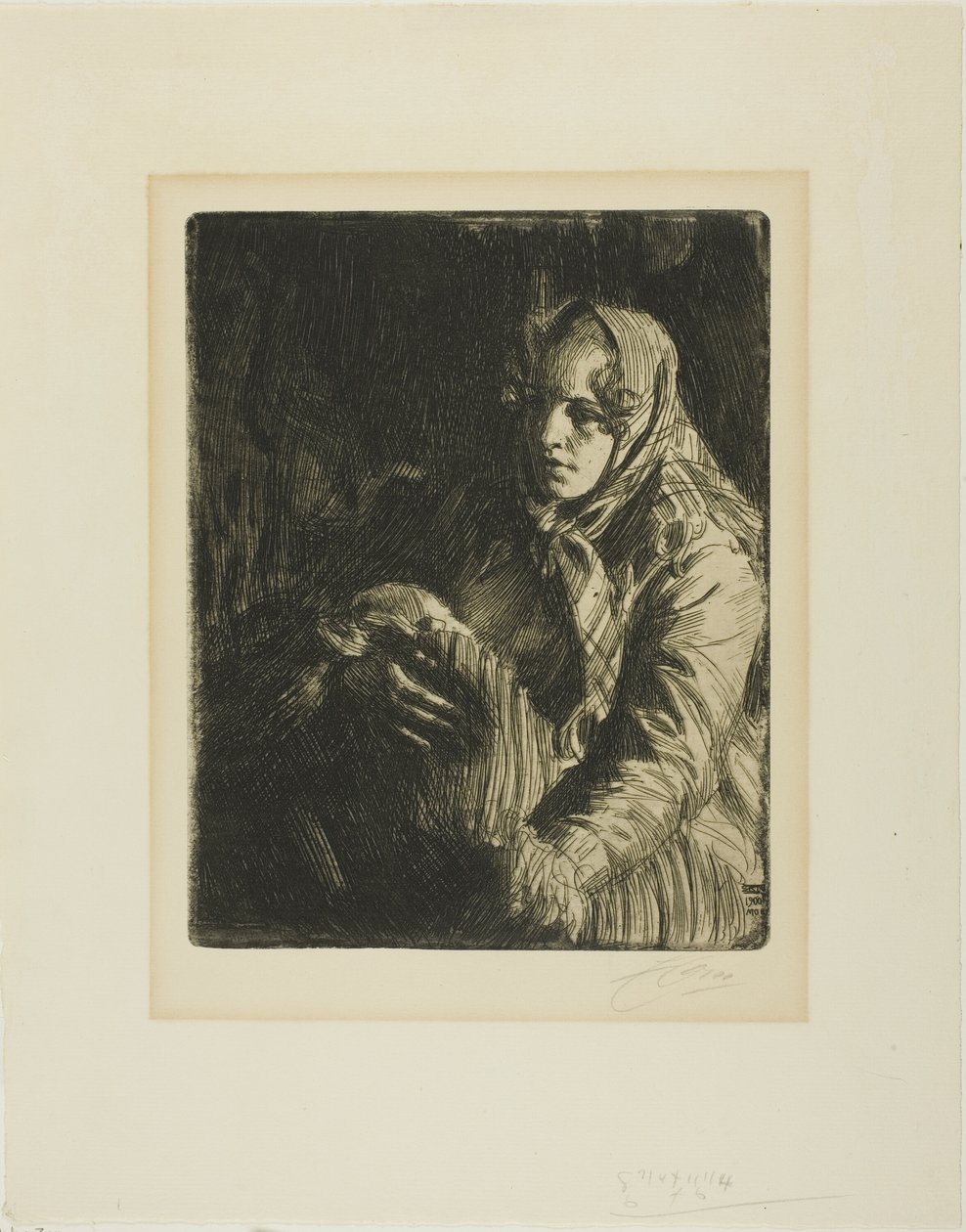 Madonna (En mamma) av Anders Leonard Zorn