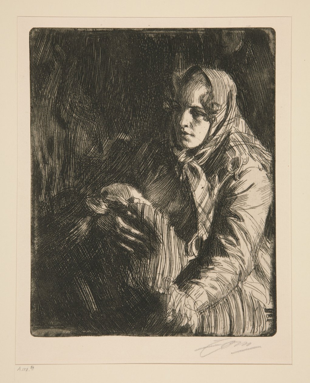 Madonna (En mor) av Anders Zorn
