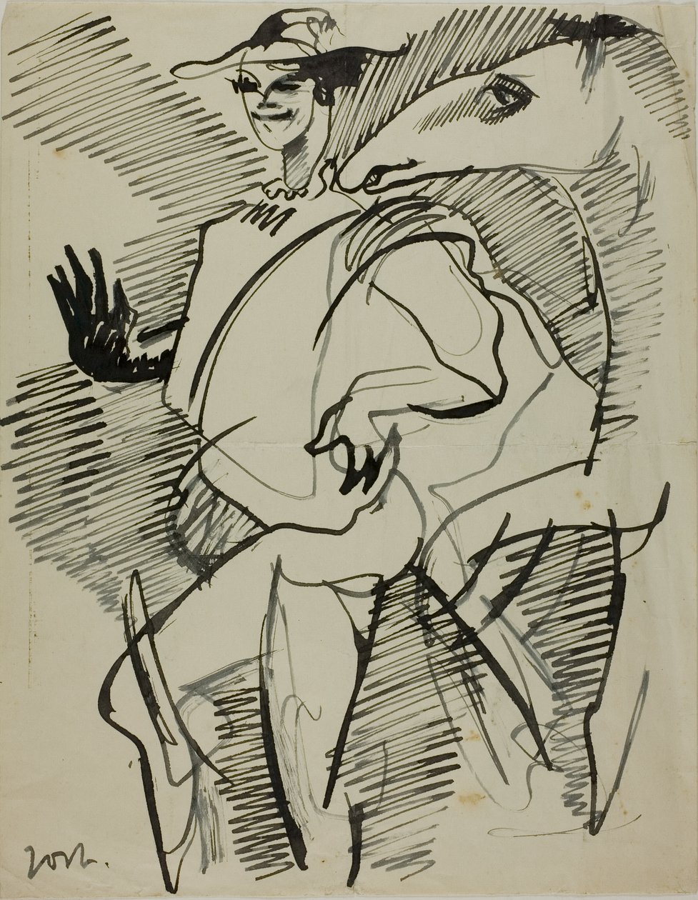 Man med häst av Anders Zorn