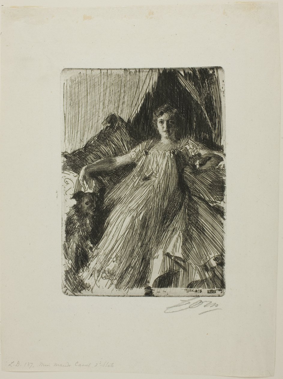 Maud Cassel (Mrs Ashley) av Anders Leonard Zorn