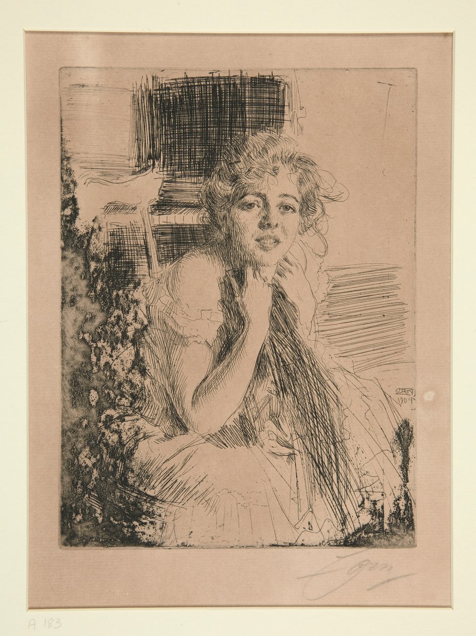 Fröken. Emma Rasmussen av Anders Leonard Zorn