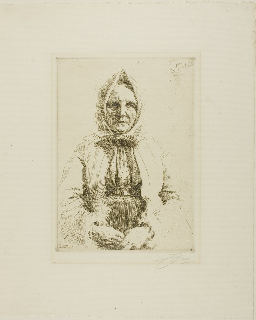 Mona av Anders Leonard Zorn