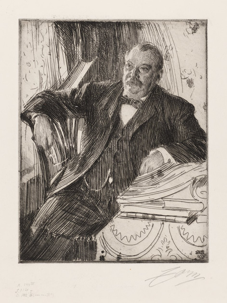 Herr Grover Cleveland av Anders Zorn