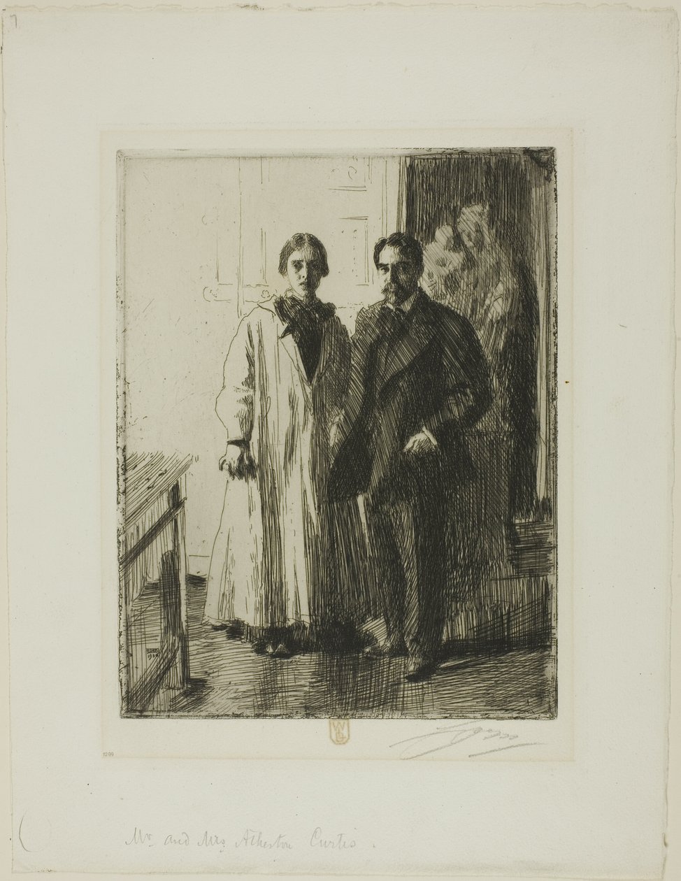 Mr och Mrs Atherton Curtis av Anders Leonard Zorn