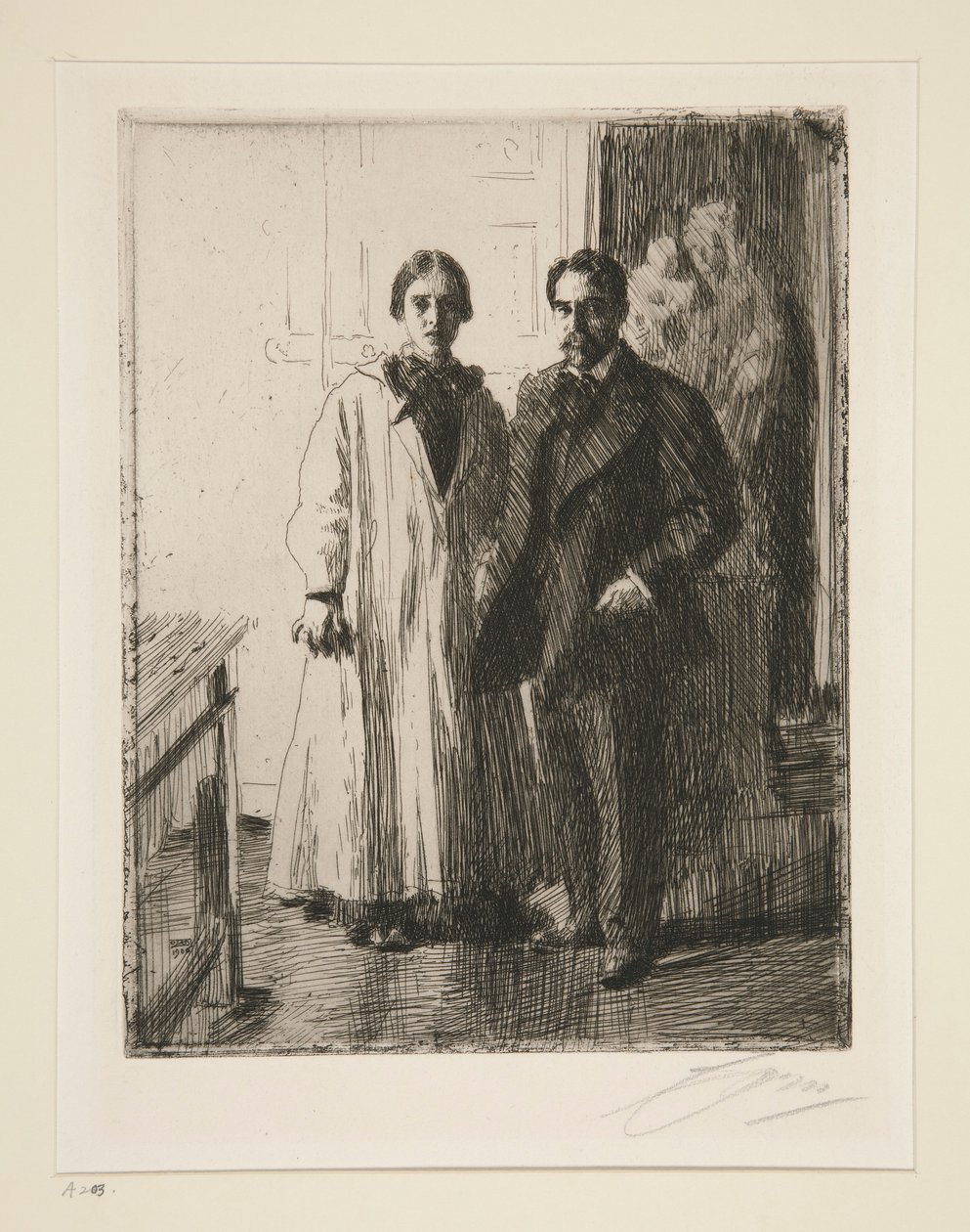 Mr och Mrs Atherton Curtis av Anders Leonard Zorn