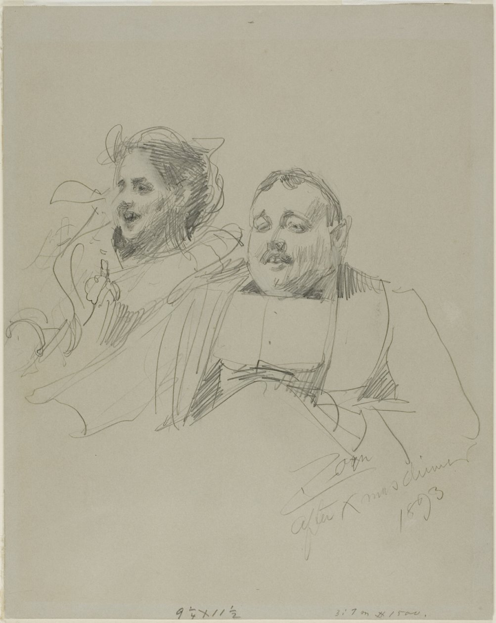Mr och Mrs Raymond Johnson av Anders Leonard Zorn