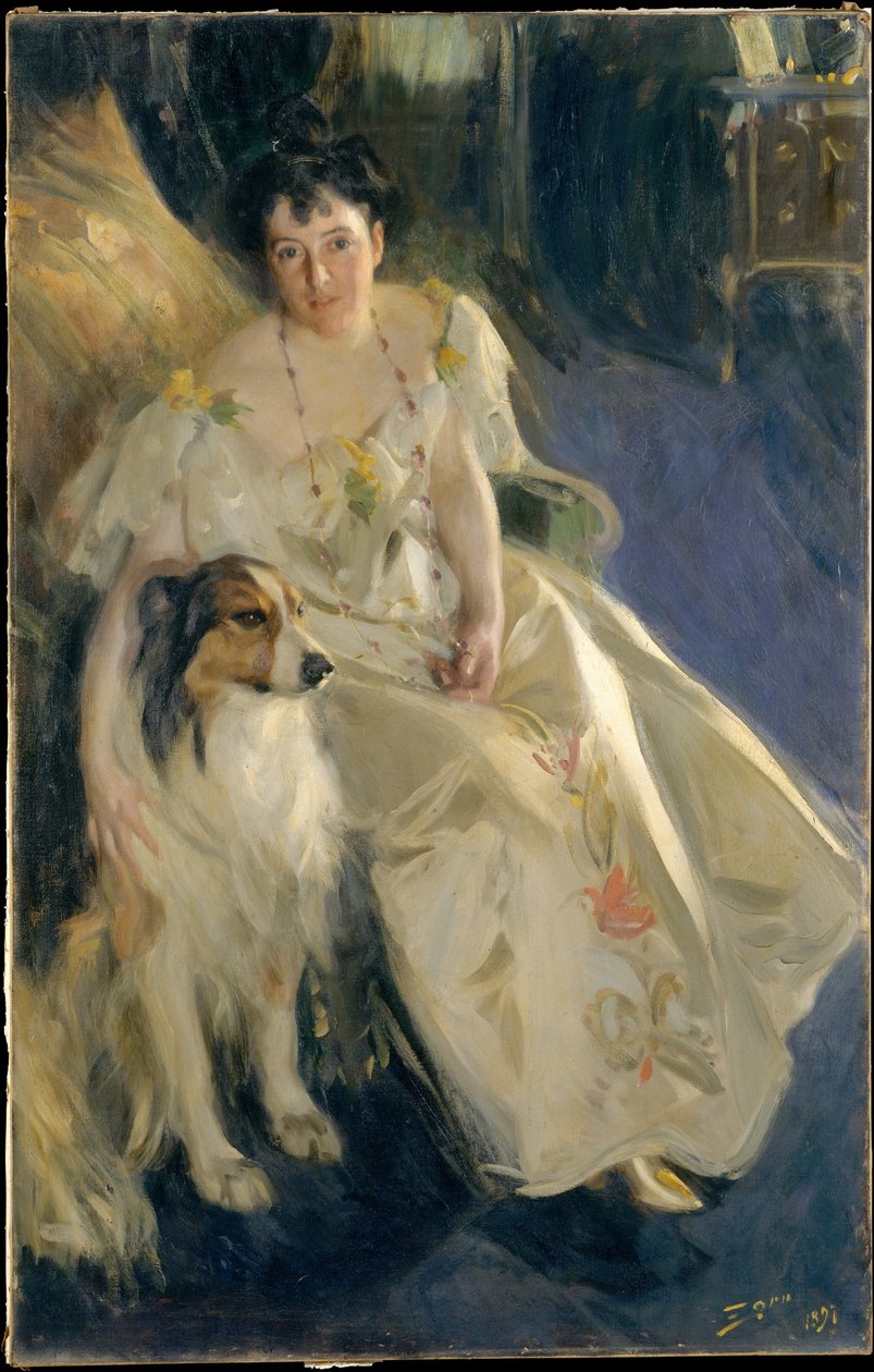 Fru Walter Rathbone Bacon (Virginia Purdy Barker, 1862-1919) av Anders Zorn