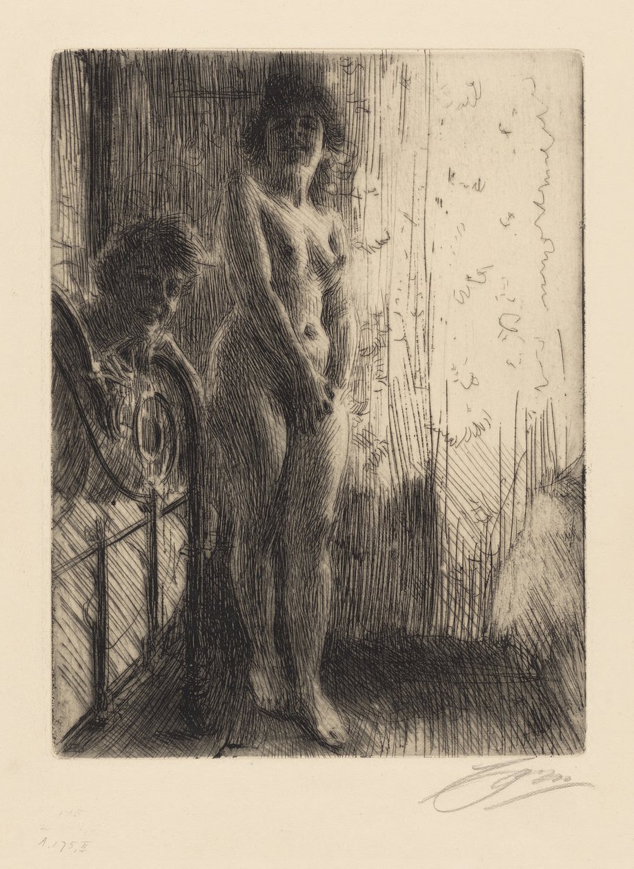 Nakenstudie av Anders Zorn