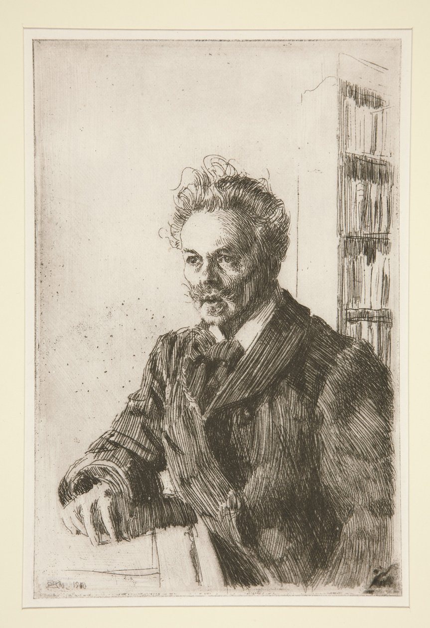 Porträtt av August Strindberg av Anders Zorn