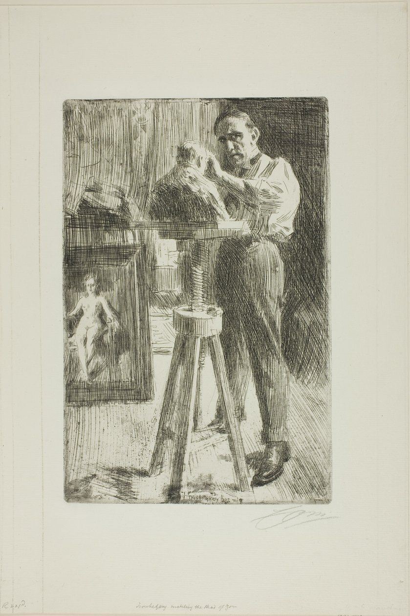 Prins Paul Troubetzkoy I (hel längd) av Anders Leonard Zorn