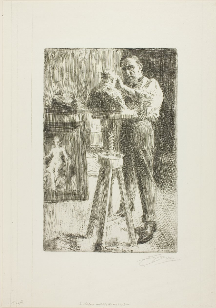 Prins Paul Troubetzkoy I (hel längd) av Anders Leonard Zorn