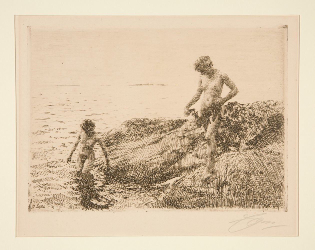 Seaward Skerries av Anders Zorn