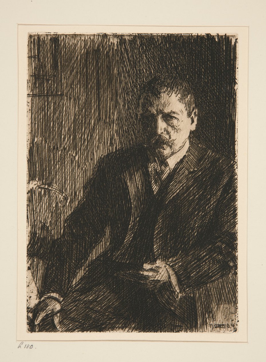 Självporträtt I av Anders Leonard Zorn