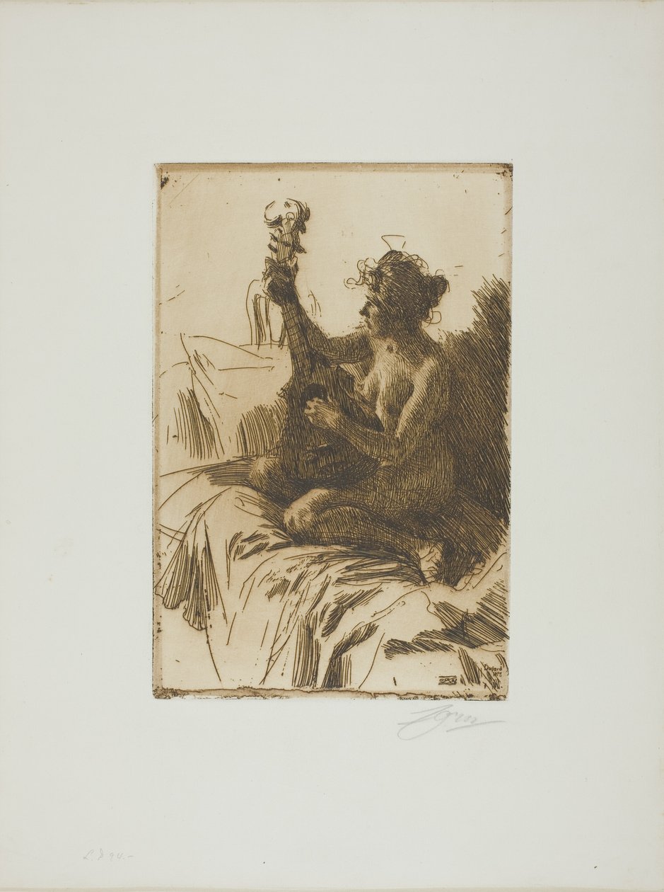 Souvenir eller gitarren av Anders Leonard Zorn