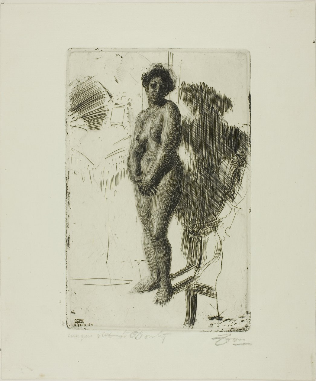 Stående Svart av Anders Leonard Zorn