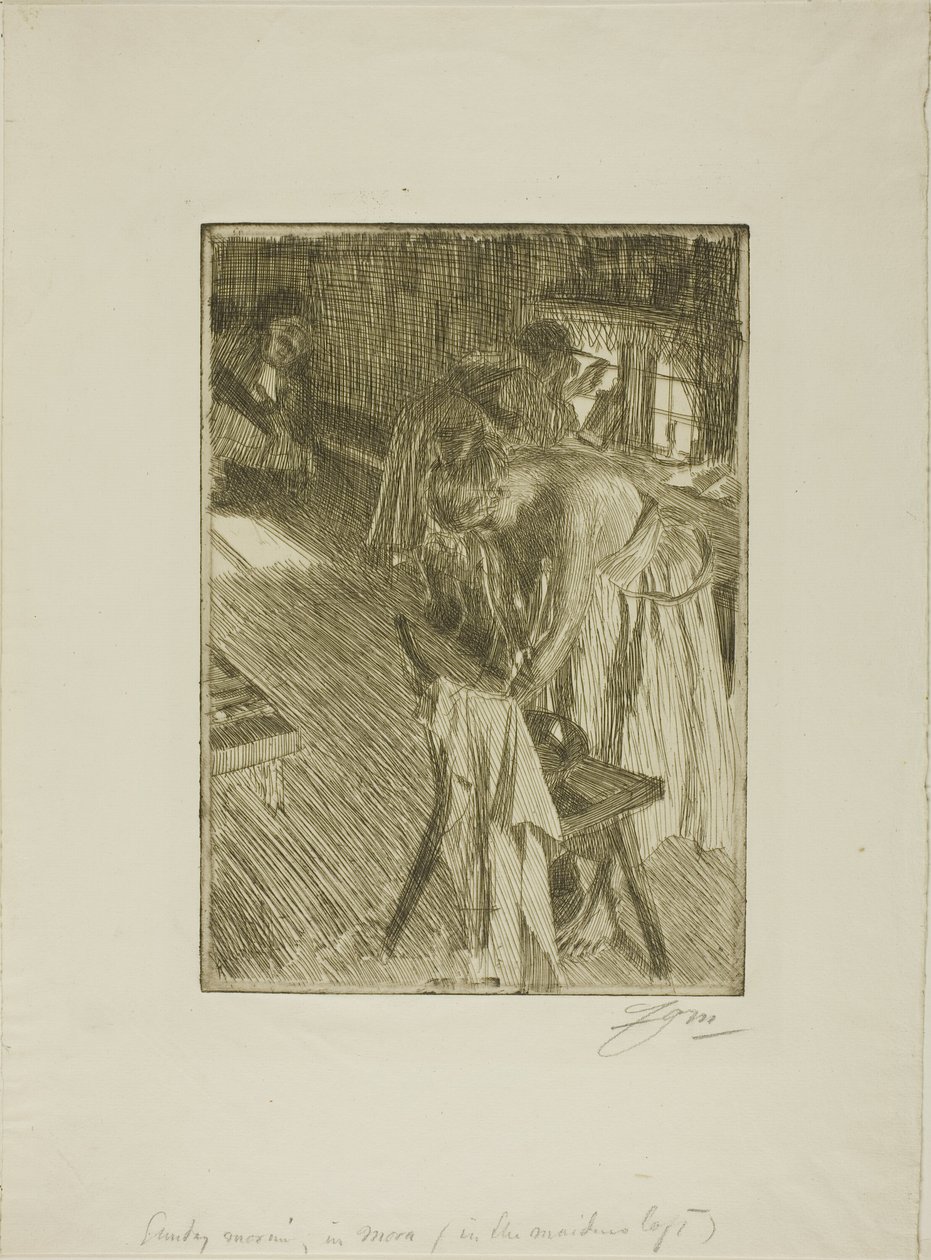 Söndag morgon av Anders Leonard Zorn