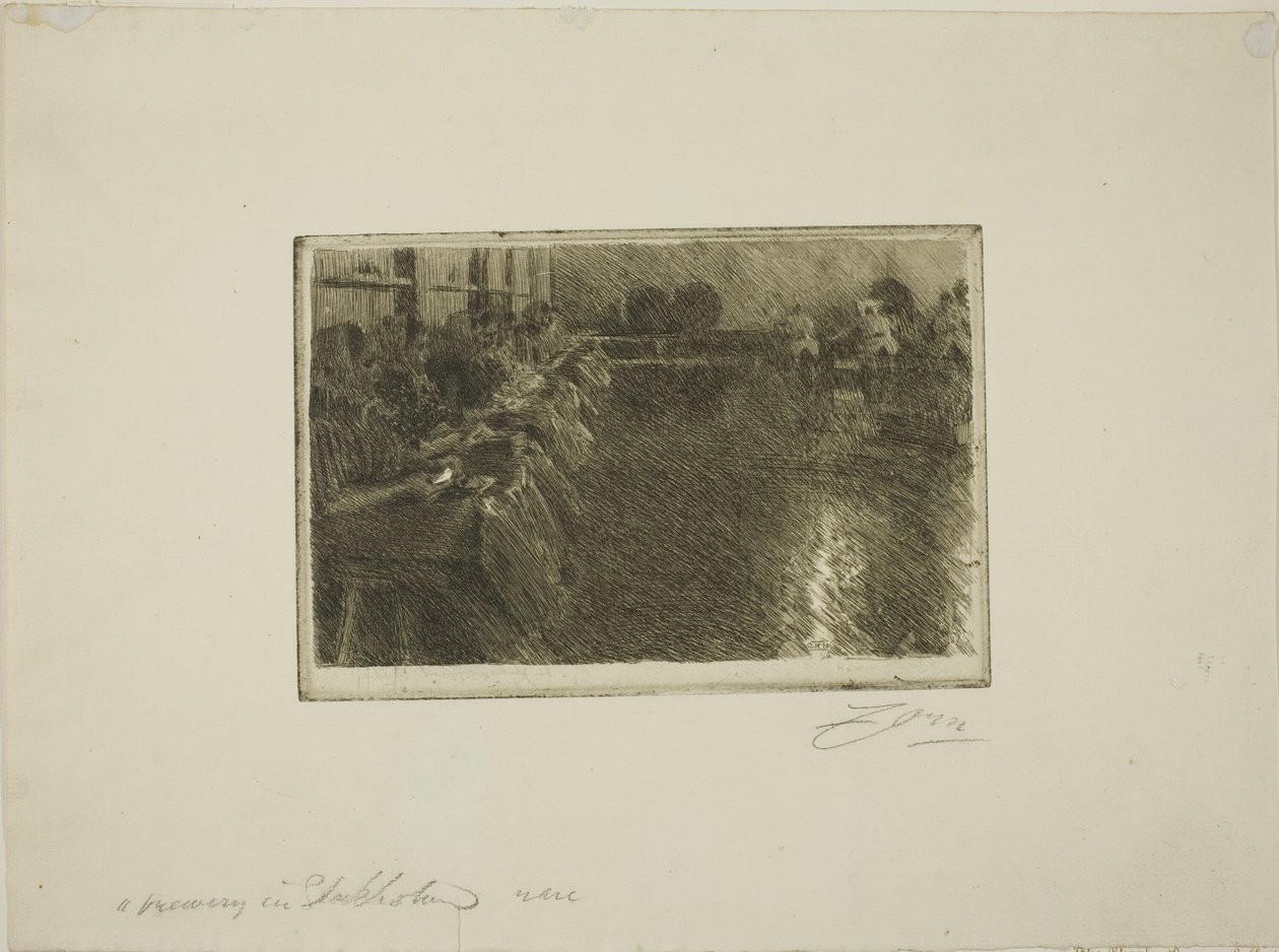 Det stora bryggeriet av Anders Leonard Zorn