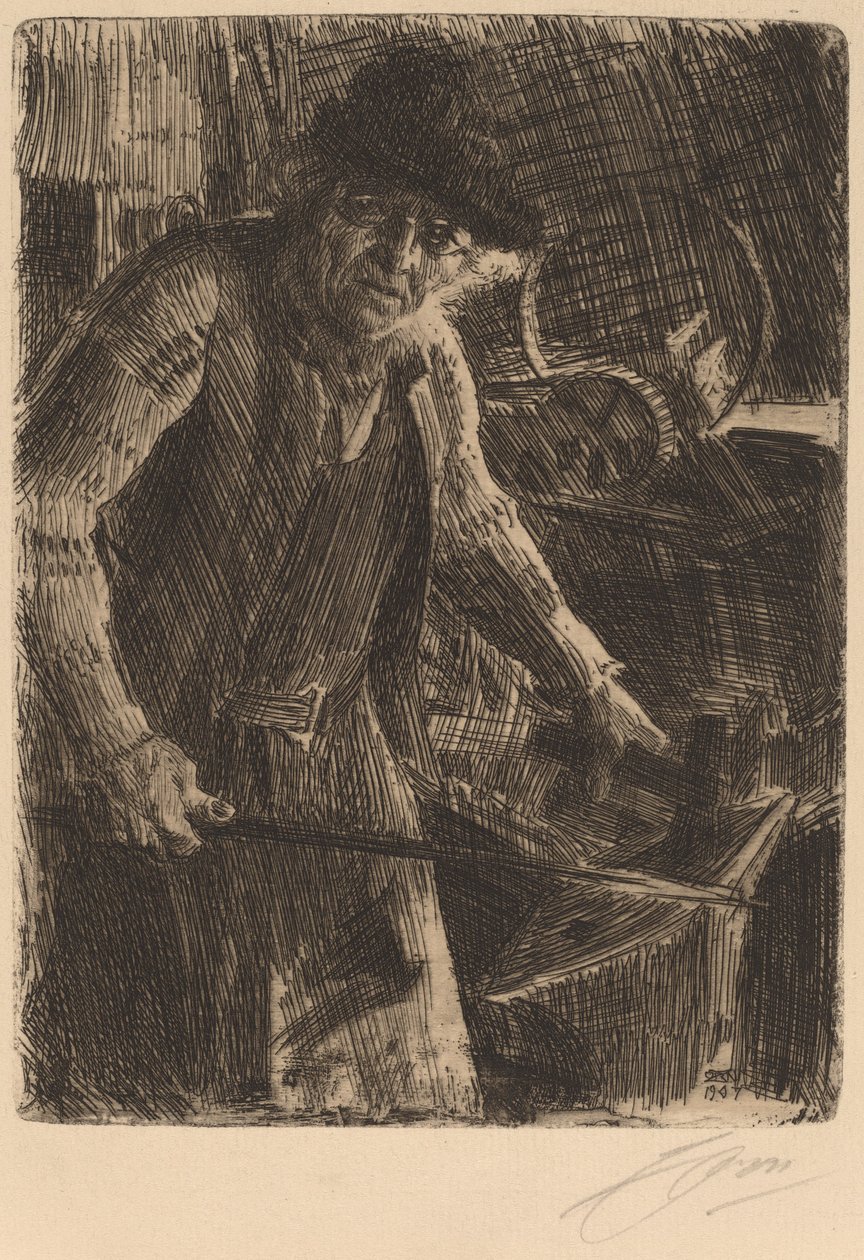 Mästaren-Smeden av Anders Leonard Zorn