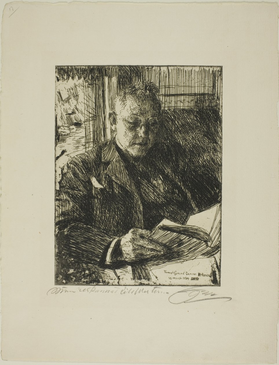 Traveling Companion (Mr. Ch. Deering) av Anders Leonard Zorn