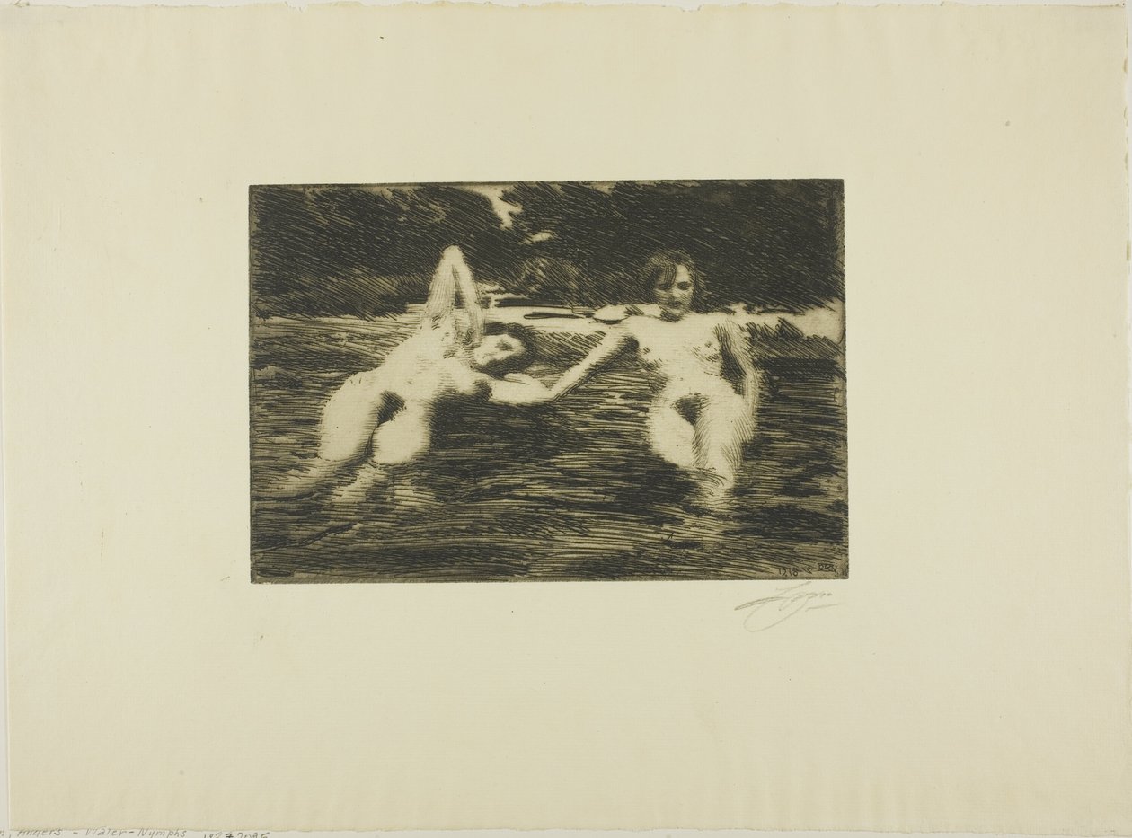 Vatten-nymfer av Anders Leonard Zorn