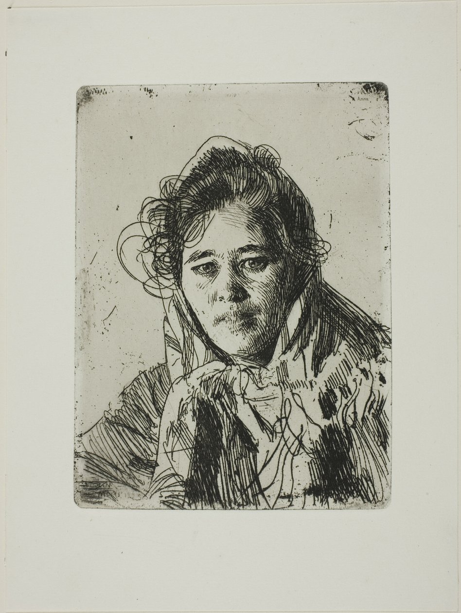 Ung flicka från Mora (Kråkbergs Anna) av Anders Zorn