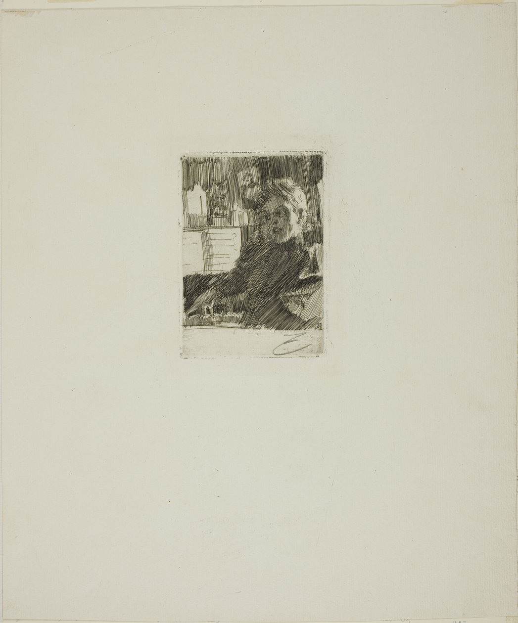 Ung norrman vid pianot av Anders Leonard Zorn