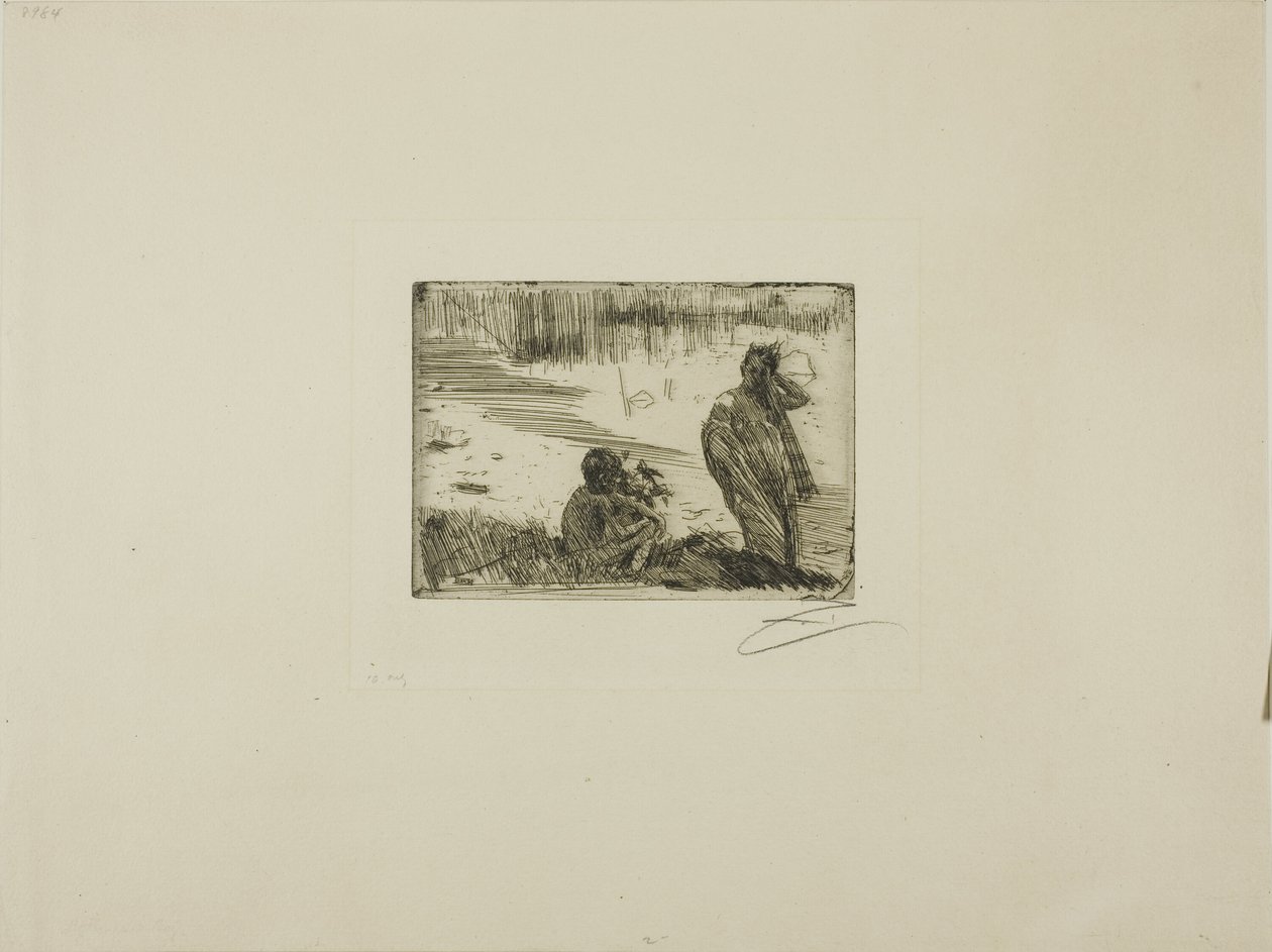 Ungdomar som badar av Anders Leonard Zorn
