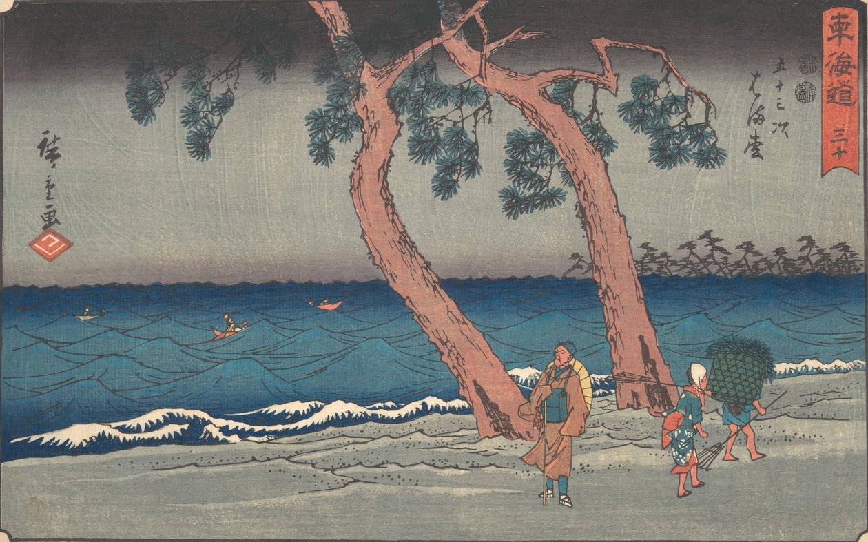 Hamamatsu, va? 1840. , mygga. 1840. av Ando Hiroshige