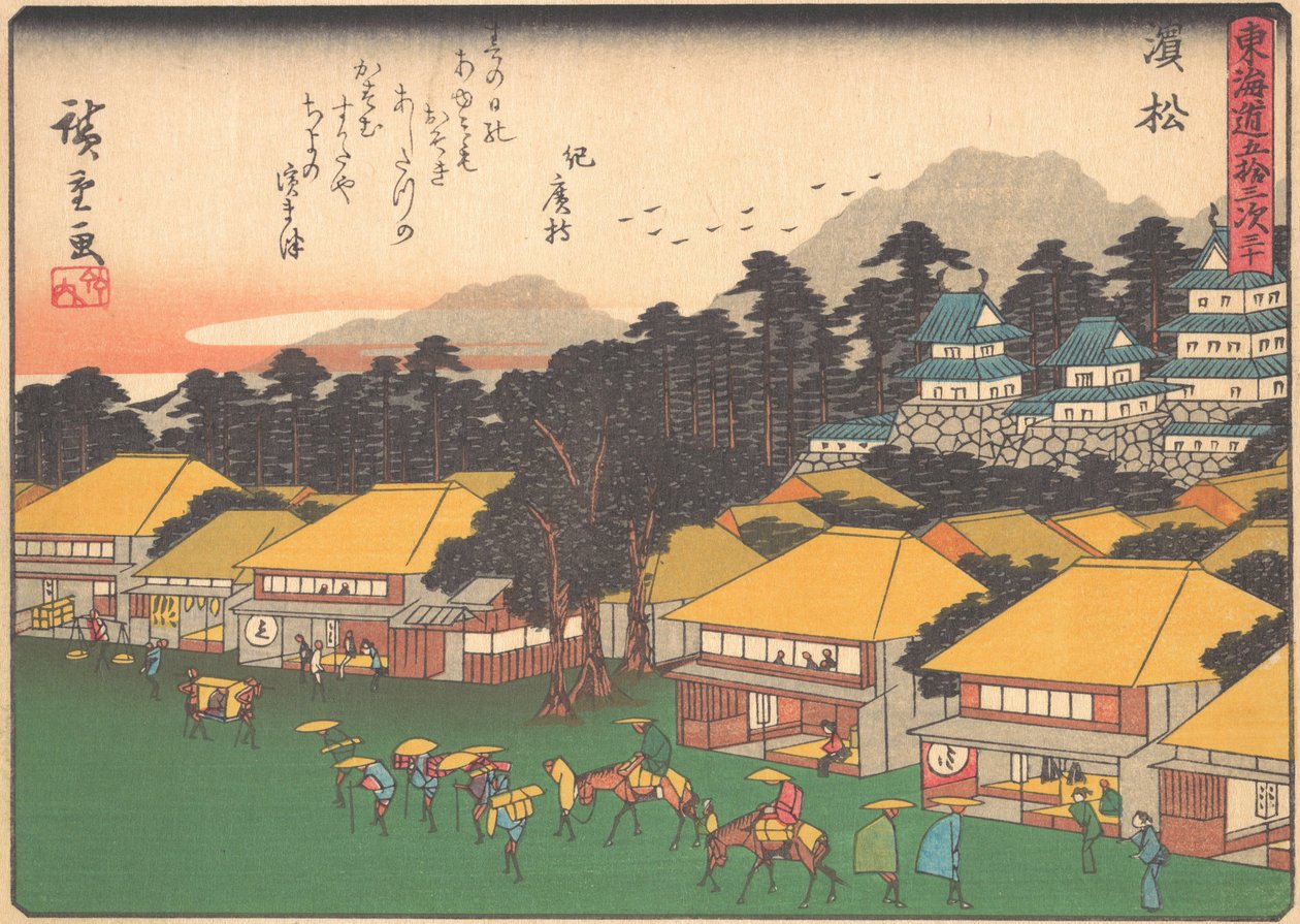 Hamamatsu, från serien The Fifty-three Stations of the Tokaido Road, tidigt 1900-tal. av Ando Hiroshige