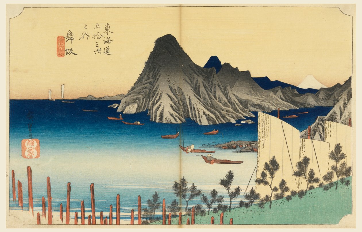 Maisaka, imaki point, medlem av fifty-Three S tachi-ljud av te urbane lower d (Urban degree main mountain next) av Ando Hiroshige