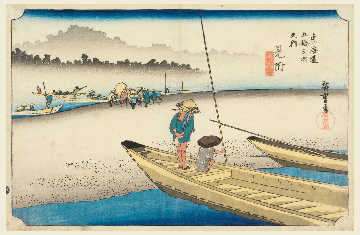 Hitta det, Tenryu sidochef, medlem Te femtiotre S tachi sound of the urban road (urban road main mountain av Ando Hiroshige