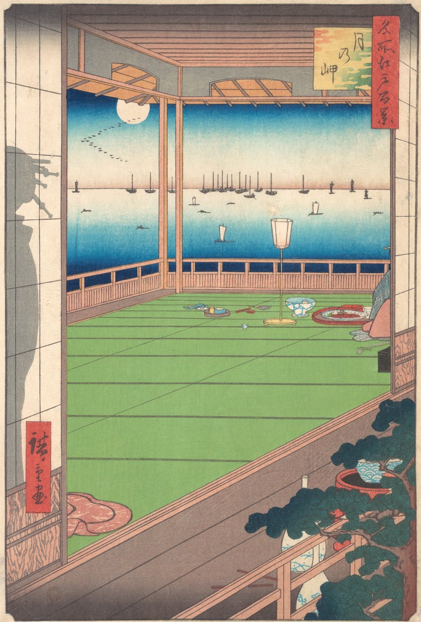 Moon Viewing Point, 1857., 1857. av Ando Hiroshige