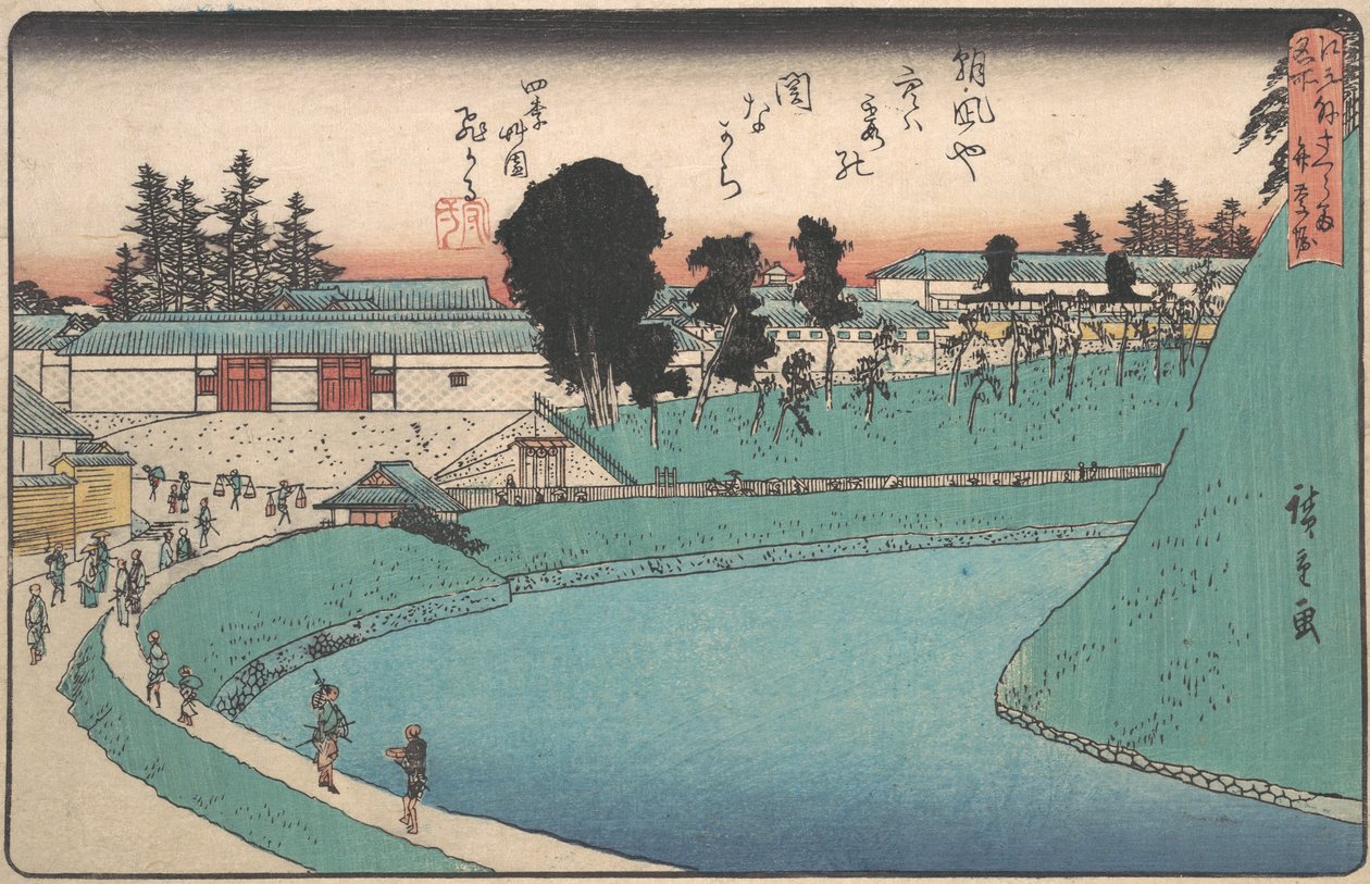 Soto Sakurada Benkei, va? 1843. , mygga. 1843. av Ando Hiroshige