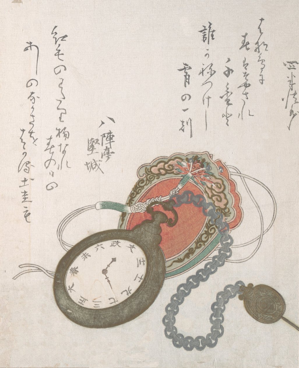Western fickur från Spring Rain Collection Harusame shu, vol. 3, daterad 1823., daterad 1823 av Ando Hiroshige