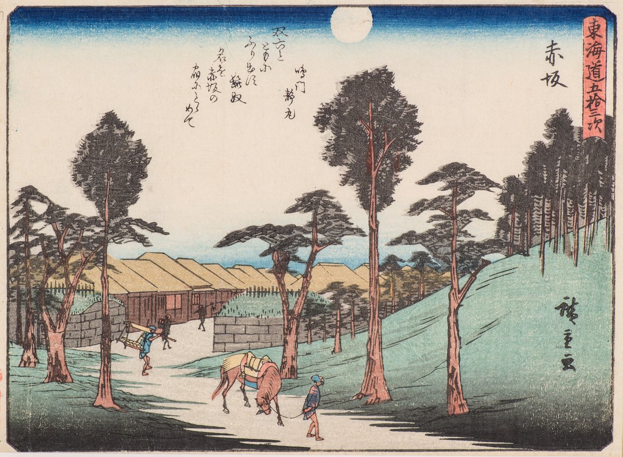 Akasaka av Ando or Utagawa Hiroshige