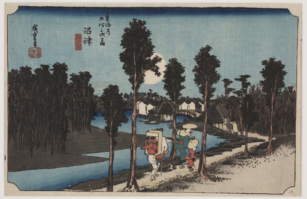 Skymning av Ando or Utagawa Hiroshige