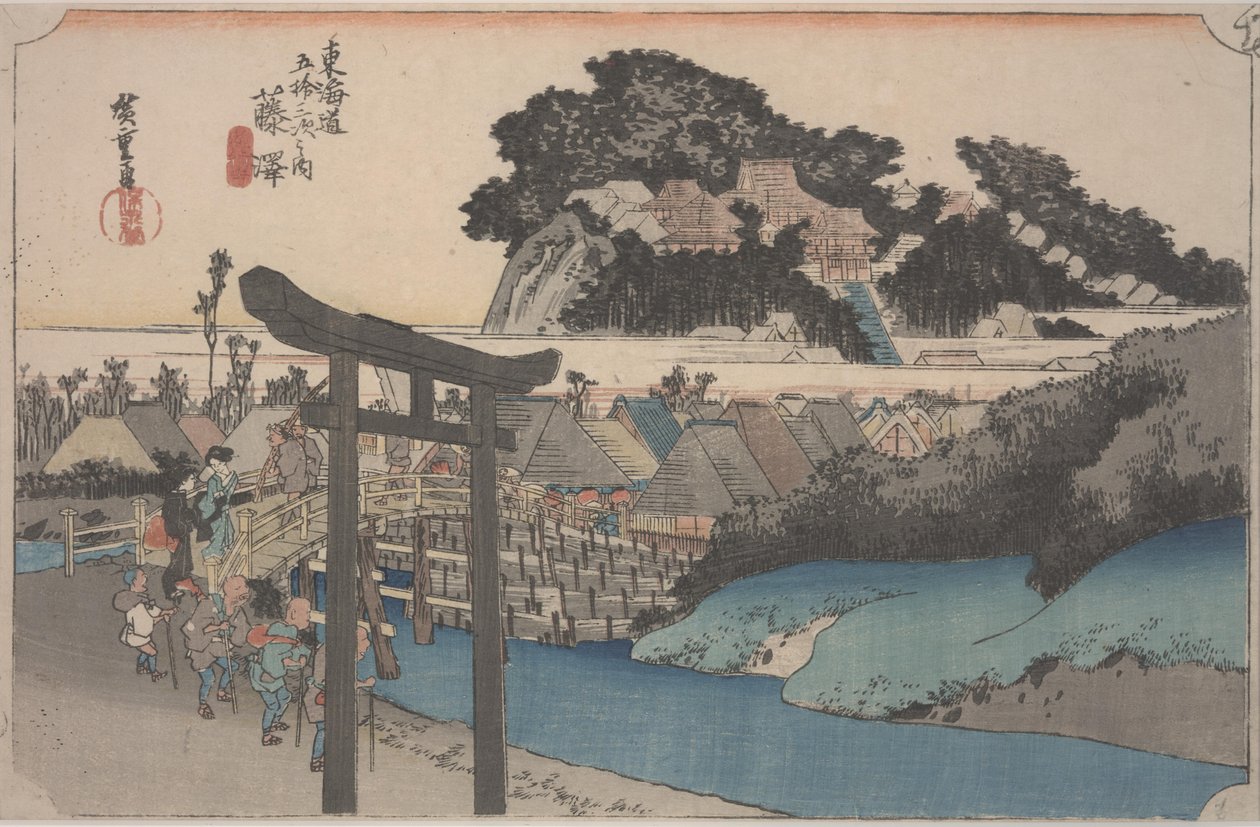 Fujisawa av Ando or Utagawa Hiroshige