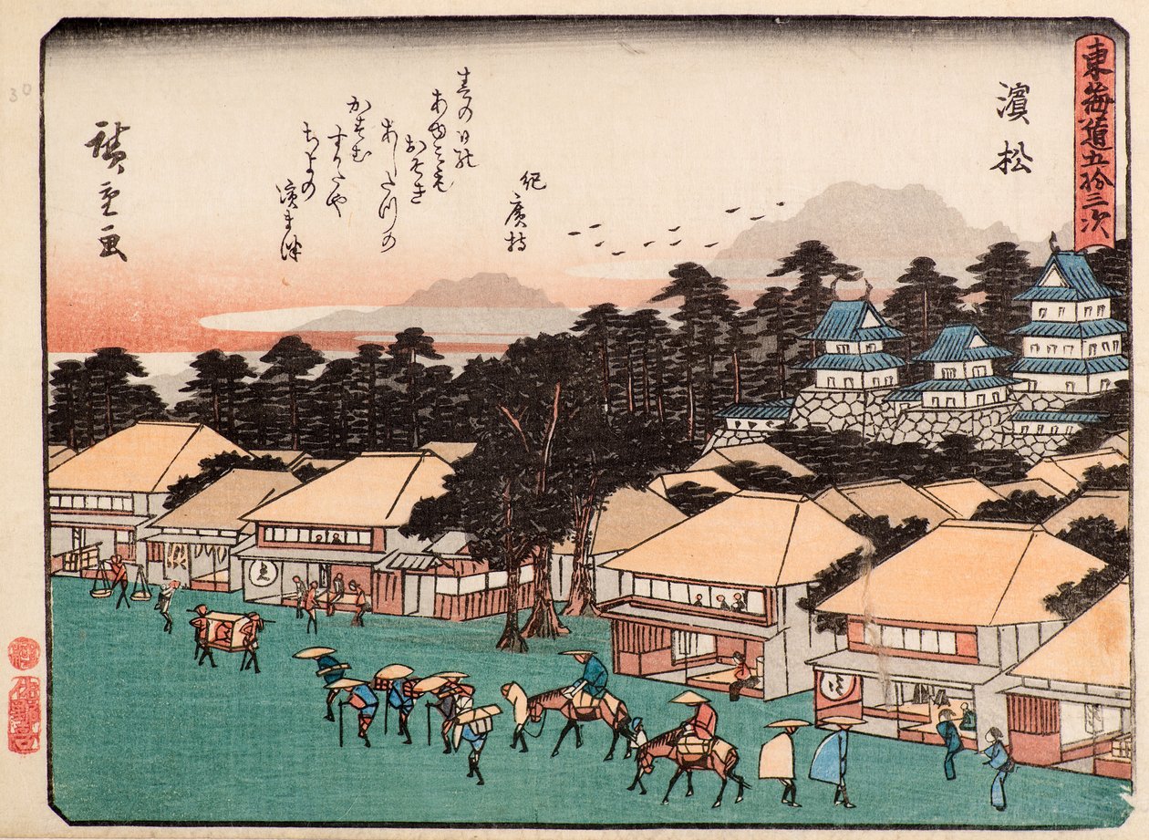 Hamamatsu av Ando or Utagawa Hiroshige