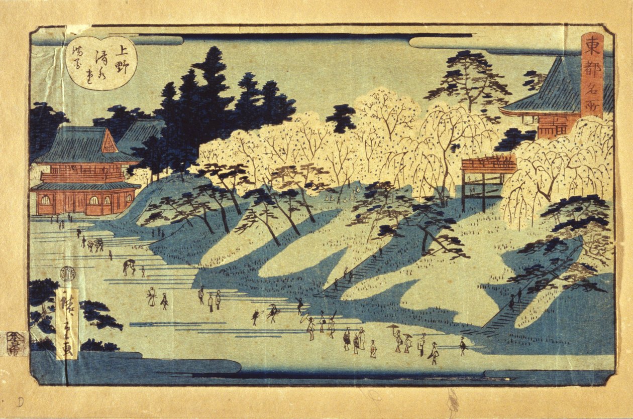 Utsikt över Yedo av Ando or Utagawa Hiroshige