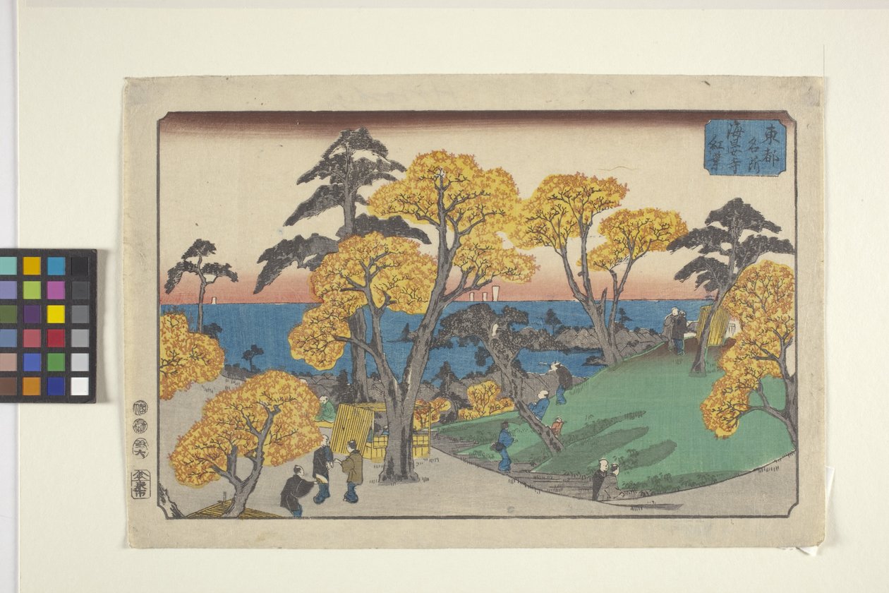 Views Of Yedo (träblock i färg) av Ando or Utagawa Hiroshige