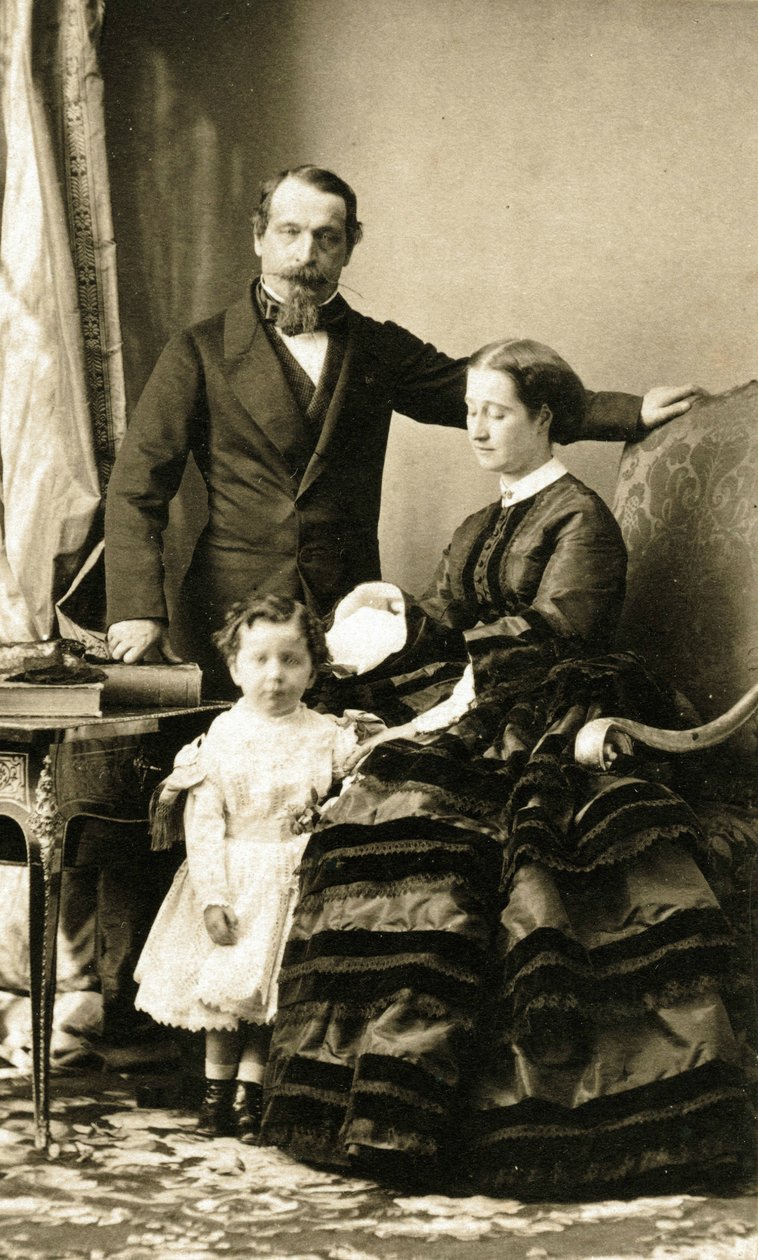 Kejsar Napoléon III och hans familj av Andre Adolphe Eugene Disderi