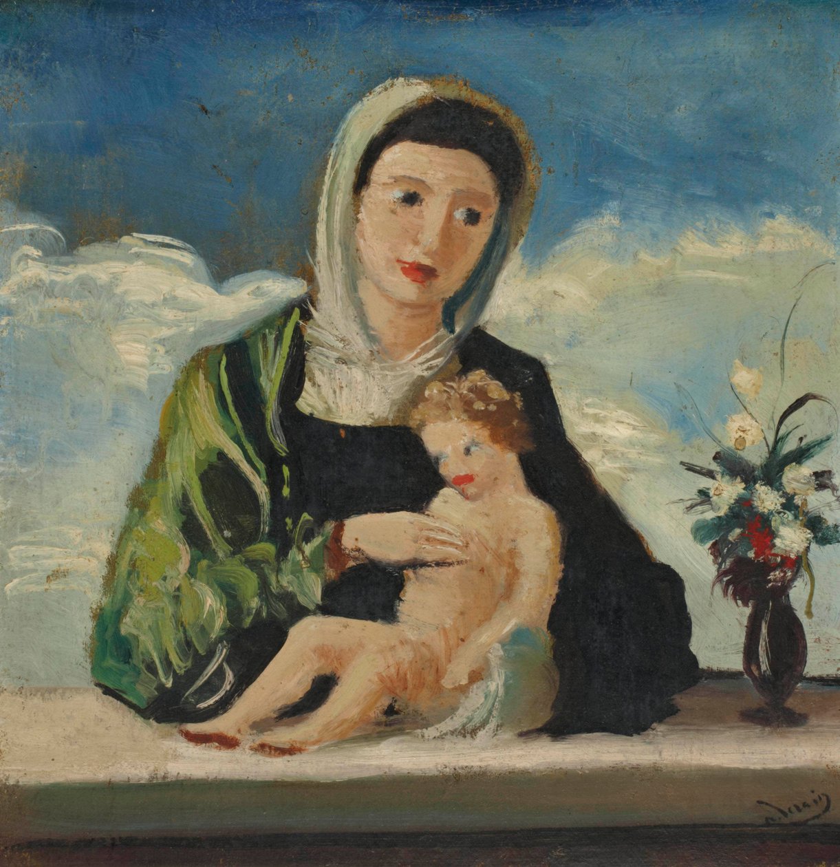 Jungfru Maria med barnet (efter Bellini) av Andre Derain