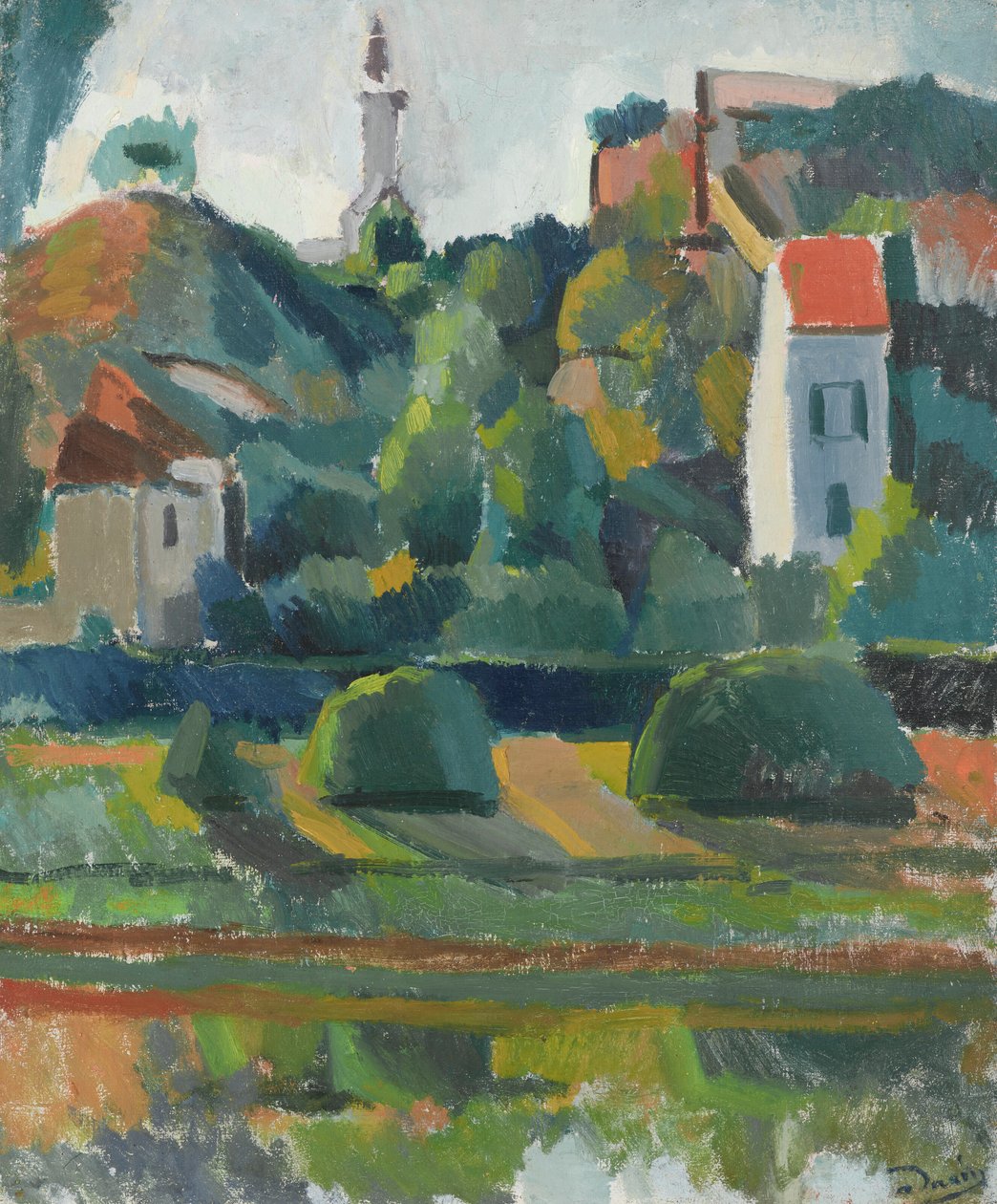 Floden vid Montreuil-sur-Mer av Andre Derain