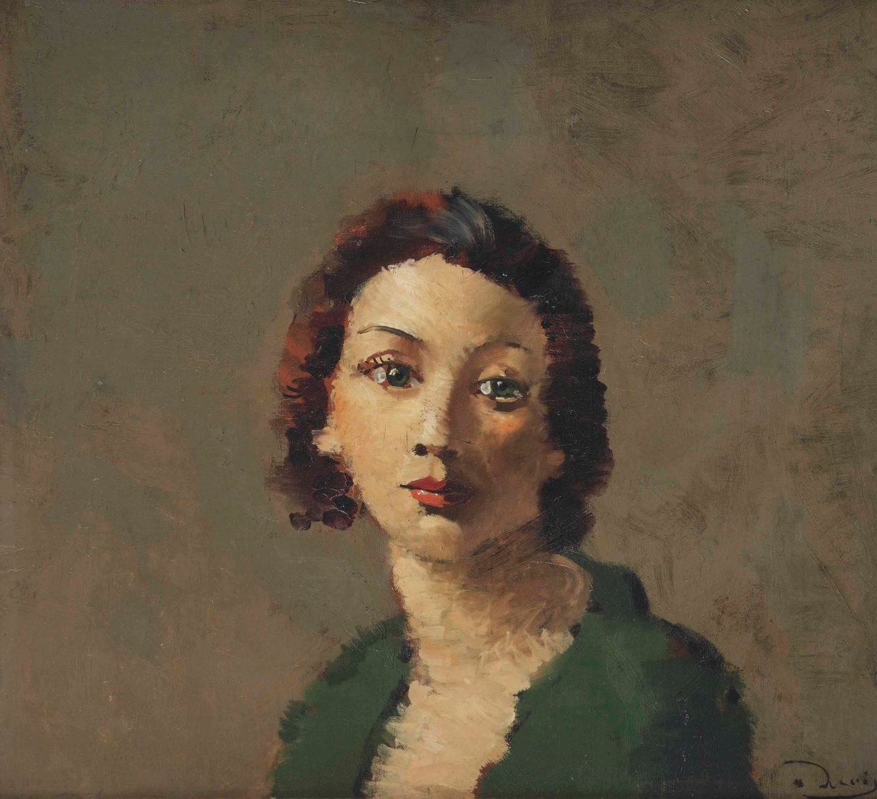 Den rödhåriga i den gröna bodyn av Andre Derain