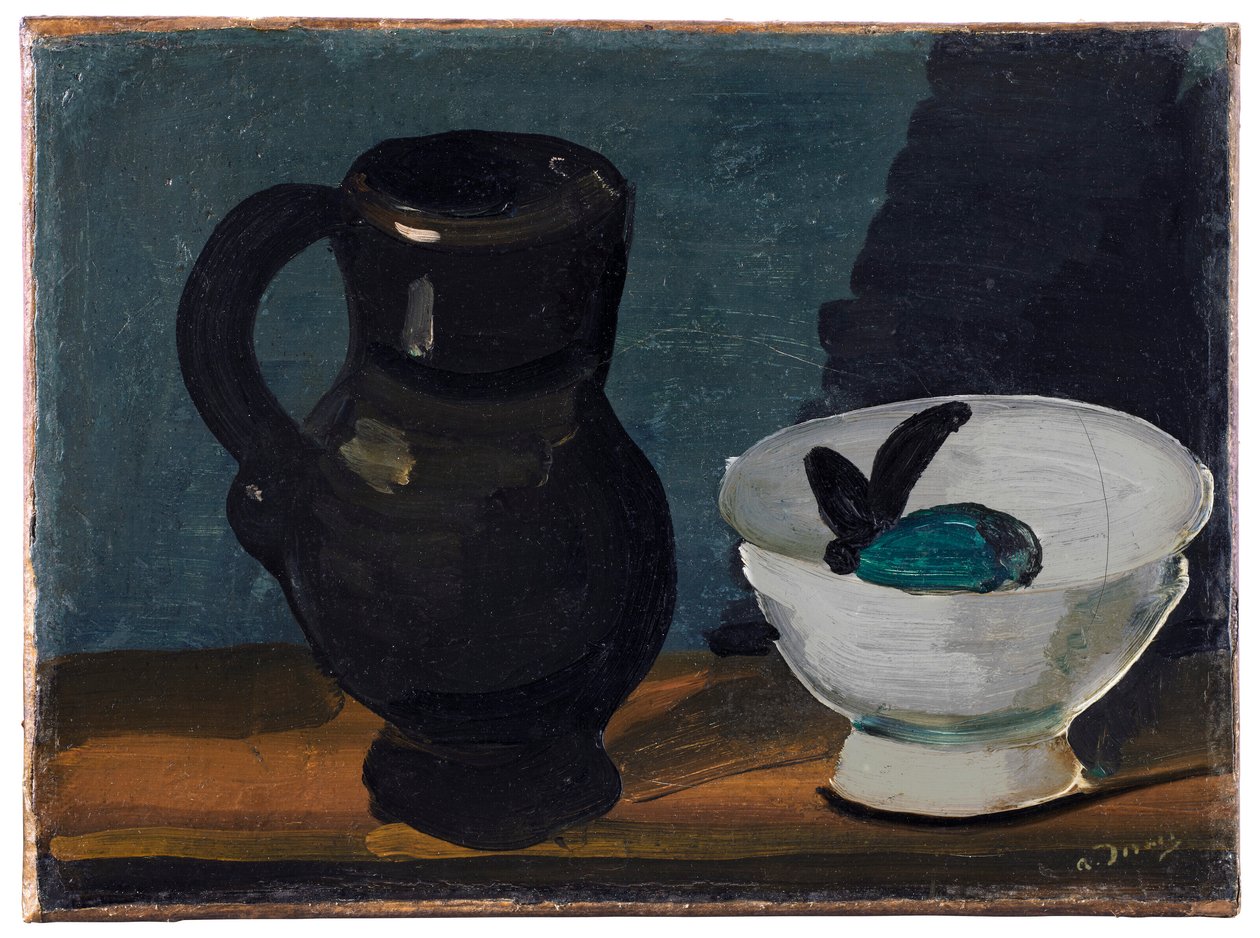 Stilleben med kanna och skål av Andre Derain
