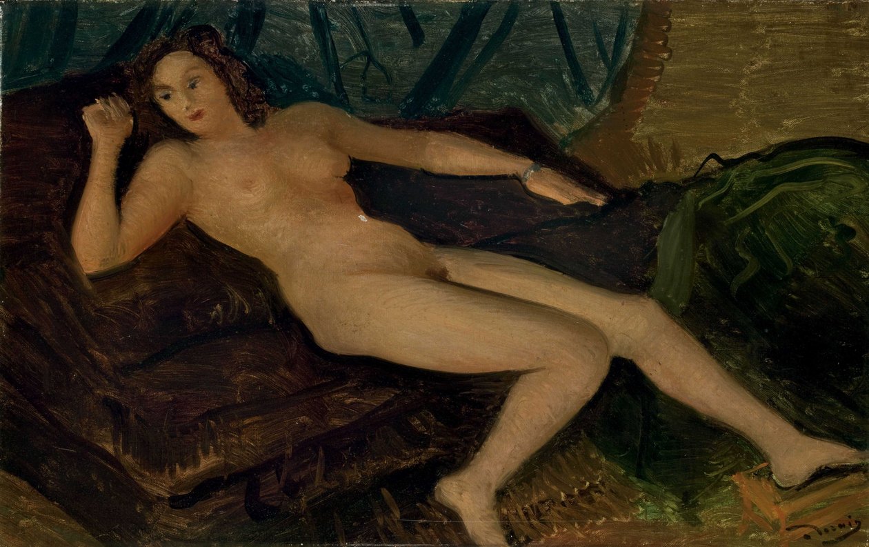 Liggande naken av Andre Derain