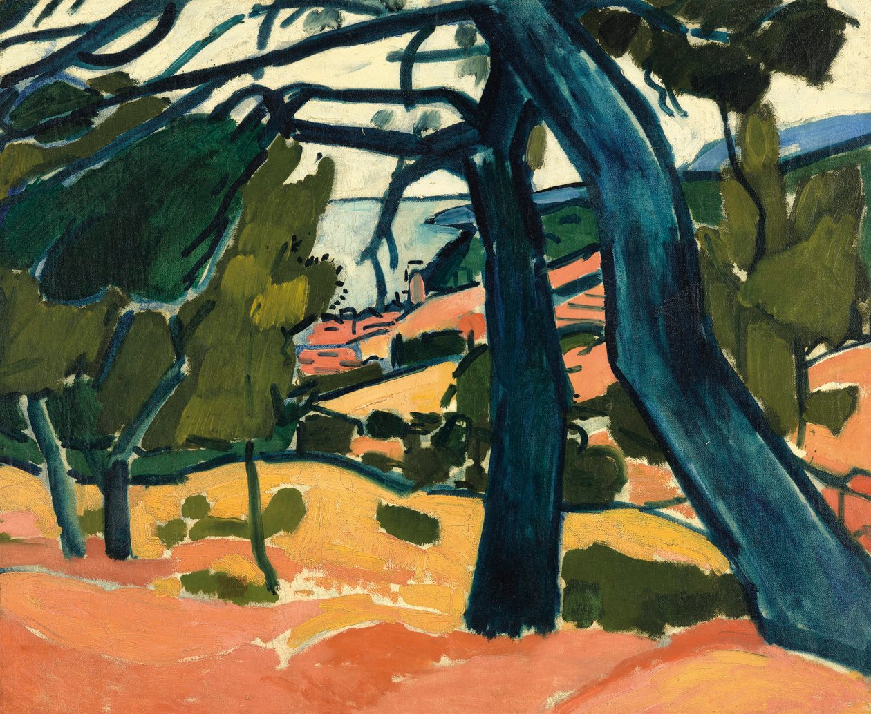 Landskap i Cassis av Andre Derain
