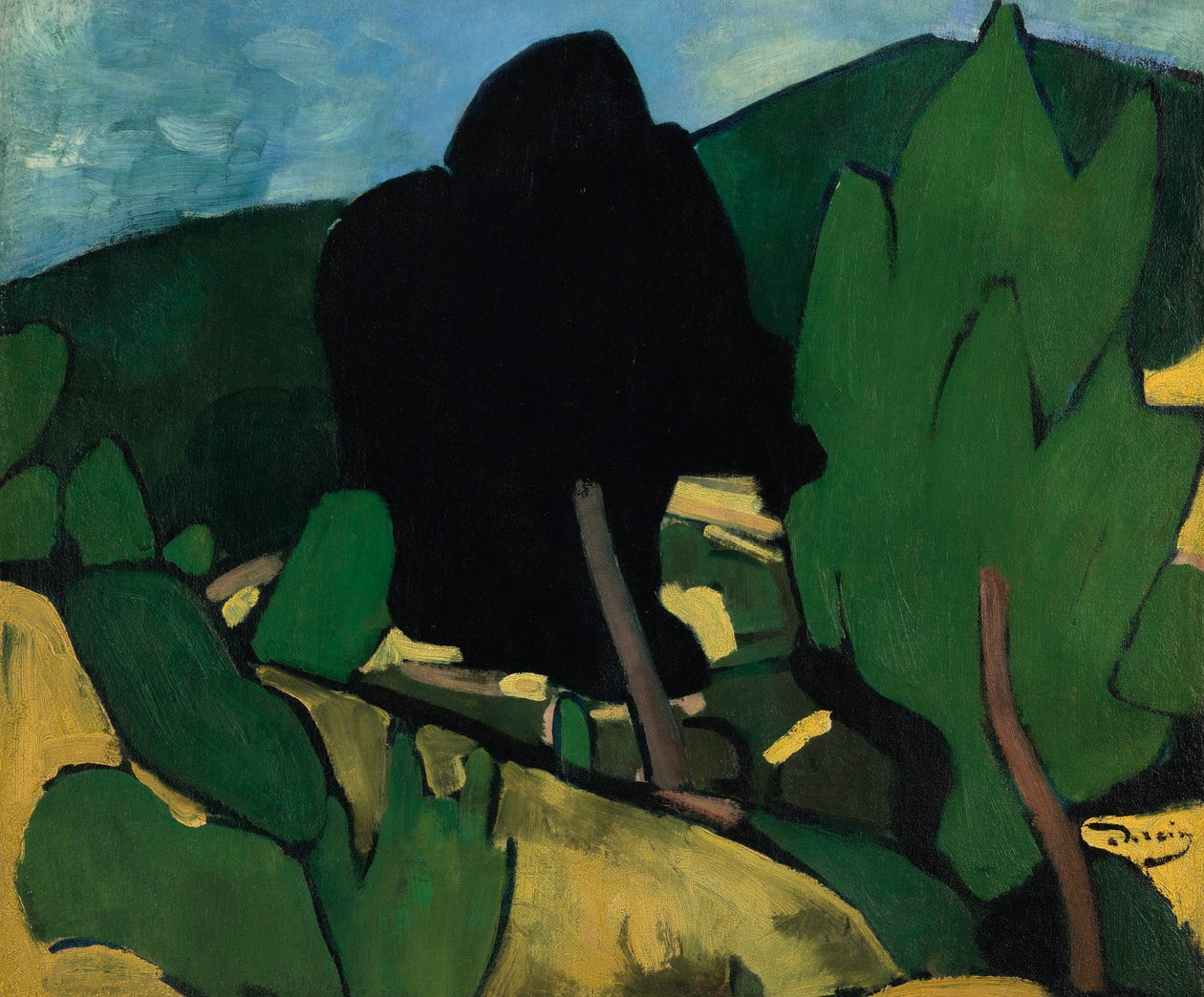 Landskap i Cassis av Andre Derain